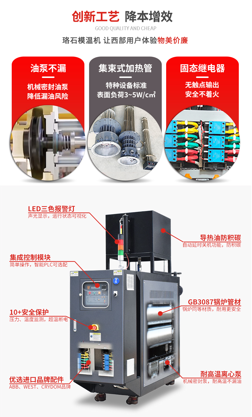 油式模溫機優勢